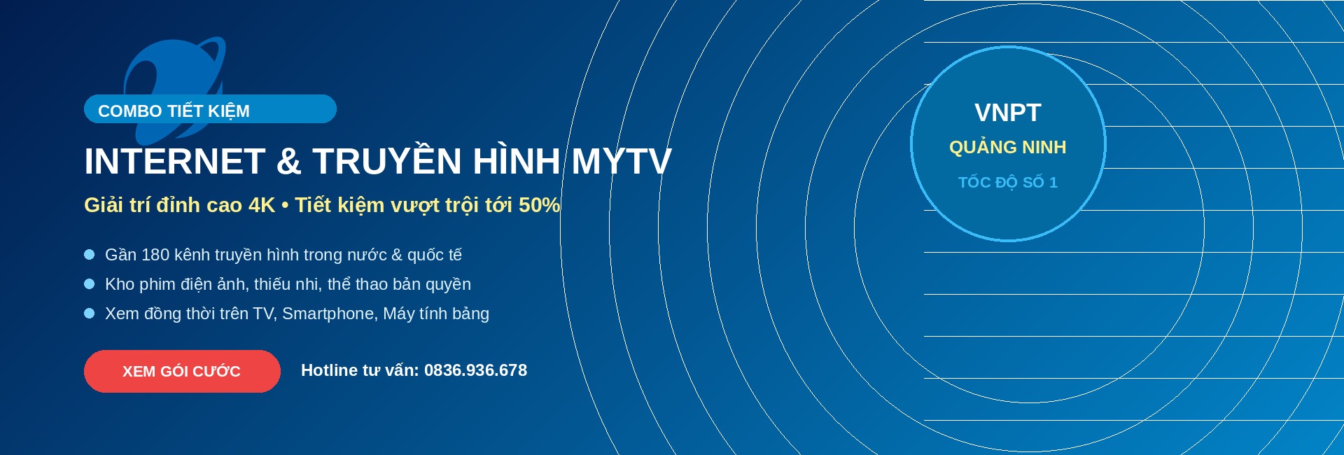 Combo Internet & Truyền hình MyTV đỉnh cao