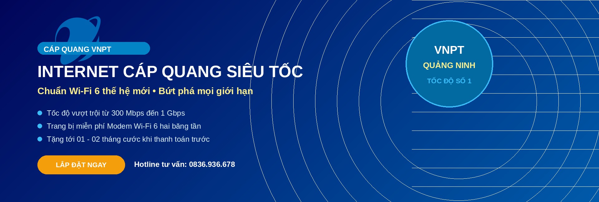 VNPT Cáp quang siêu tốc - Chuẩn Wi-Fi 6