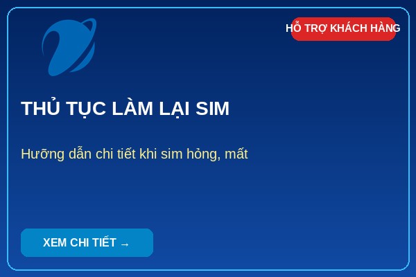 Thủ tục làm lại sim VinaPhone